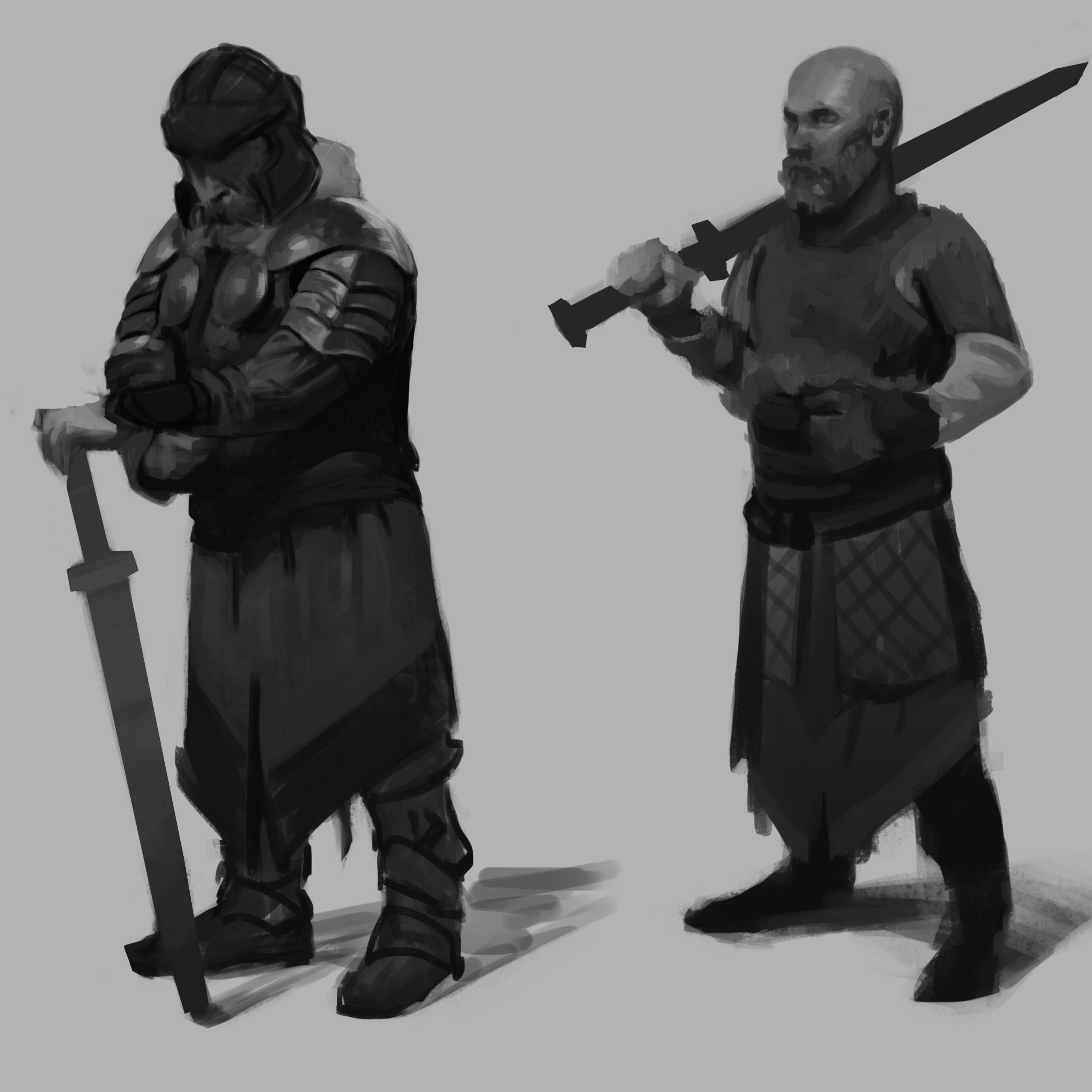 Quick armor studies from reference. About 1 hour for each.